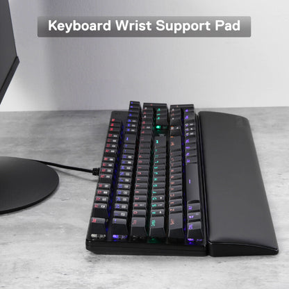 REDRAGON METEOR L wrist rest Leatherette, Memory foam, Plastic, Rubber, Synthetic Black