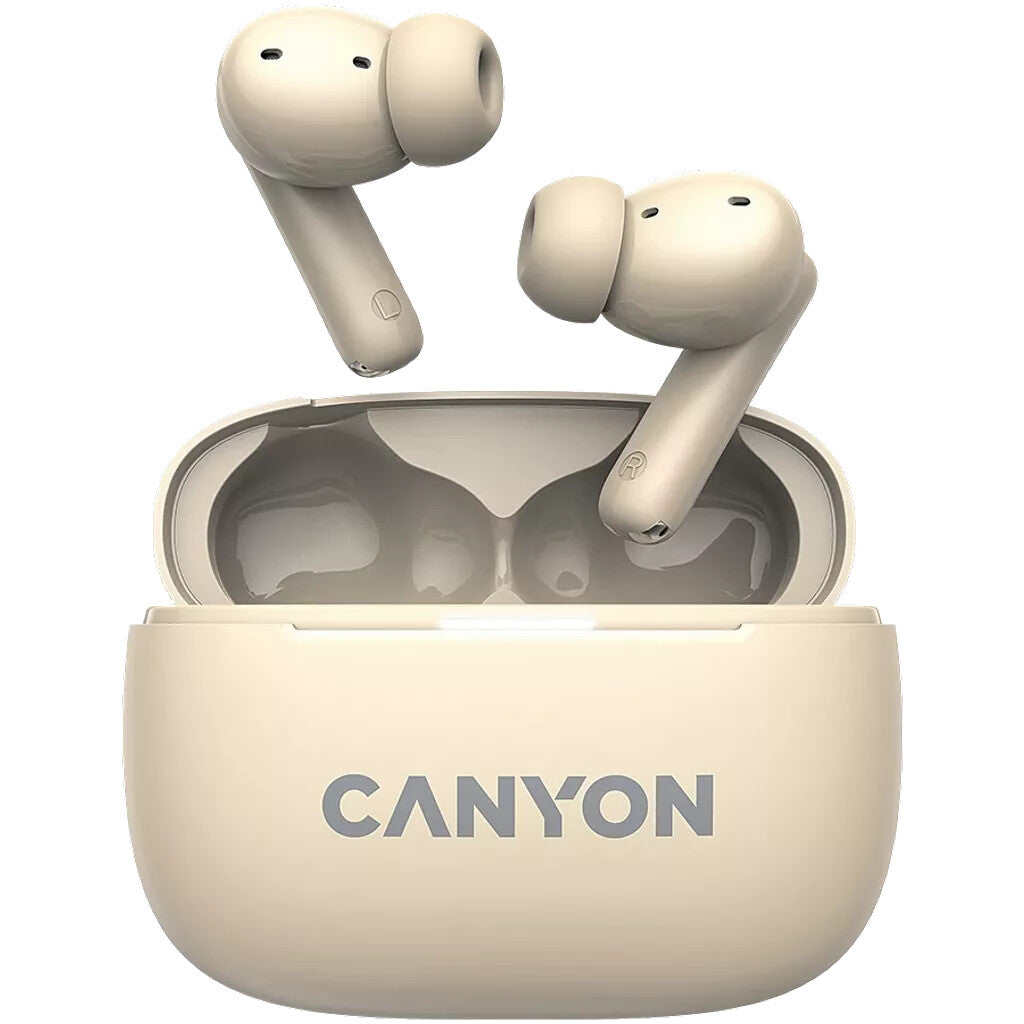 Canyon CNS-TWS10BG headphones/headset True Wireless Stereo (TWS) In-ear Calls/Music/Sport/Everyday USB Type-C Bluetooth Beige