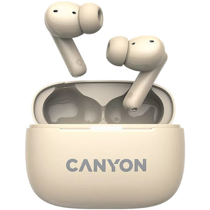 Canyon CNS-TWS10BG headphones/headset True Wireless Stereo (TWS) In-ear Calls/Music/Sport/Everyday USB Type-C Bluetooth Beige