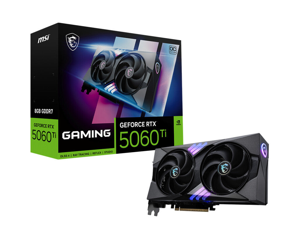 MSI GEFORCE RTX 5060 TI 8G GAMING OC graphics card NVIDIA 8 GB GDDR7