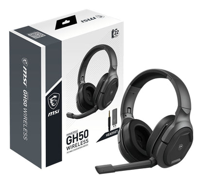 MSI Immerse GH50 Wireless Headset Head-band Gaming Black
