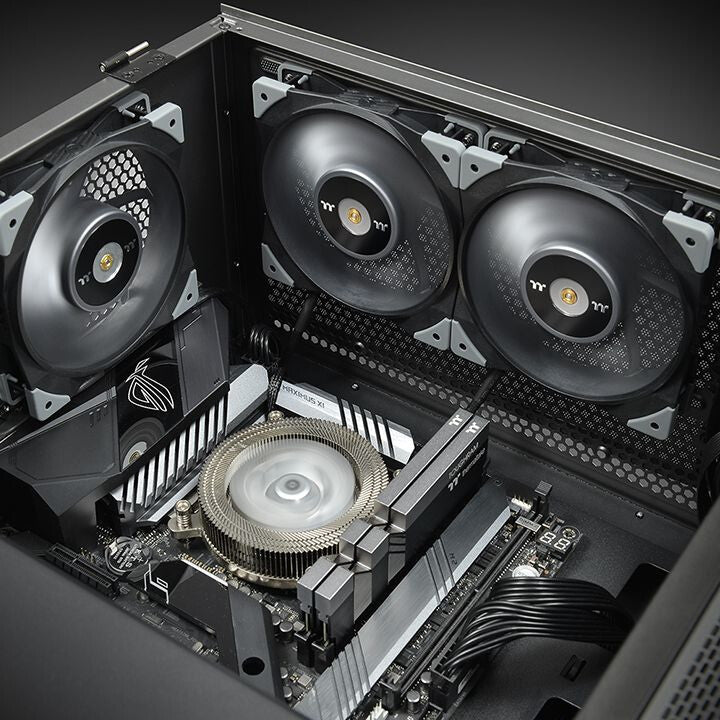 Thermaltake TOUGHFAN 12 Computer case Fan 12 cm Black, Grey 1 pc(s)