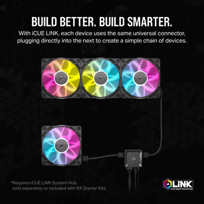 Corsair iCUE LINK RX140 RGB Computer case Fan 14 cm Black 1 pc(s)