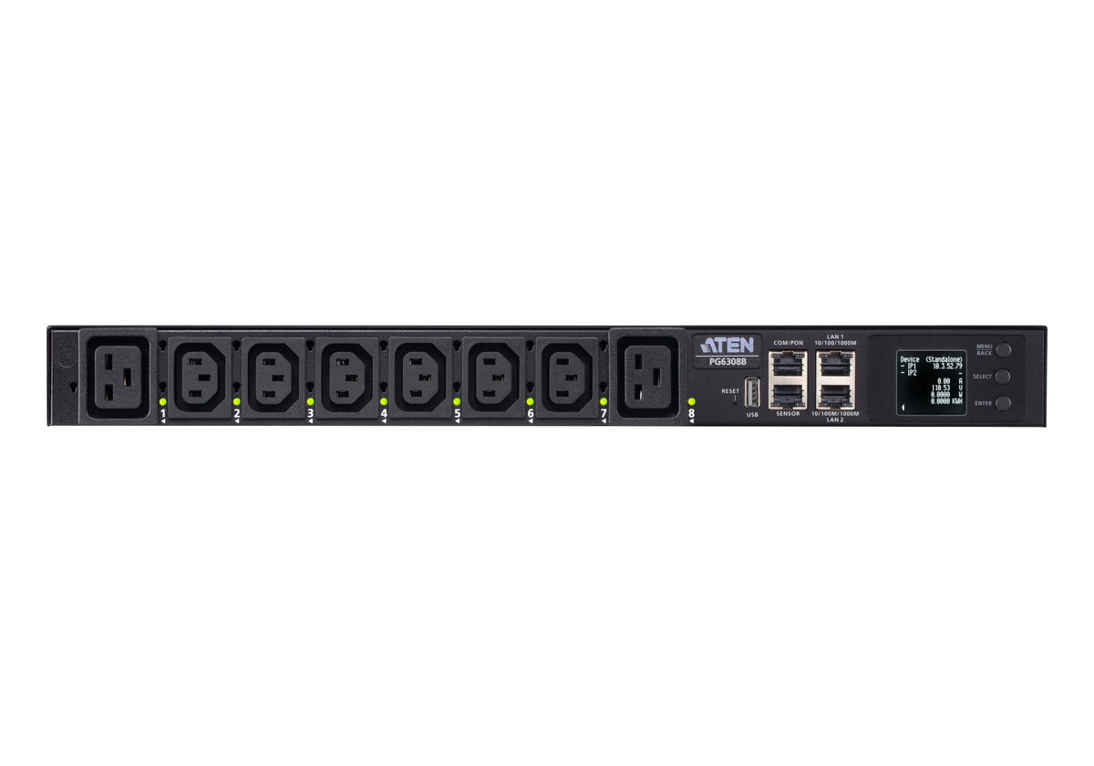 ATEN 32A 8-Outlet 1U Met & Switch eco