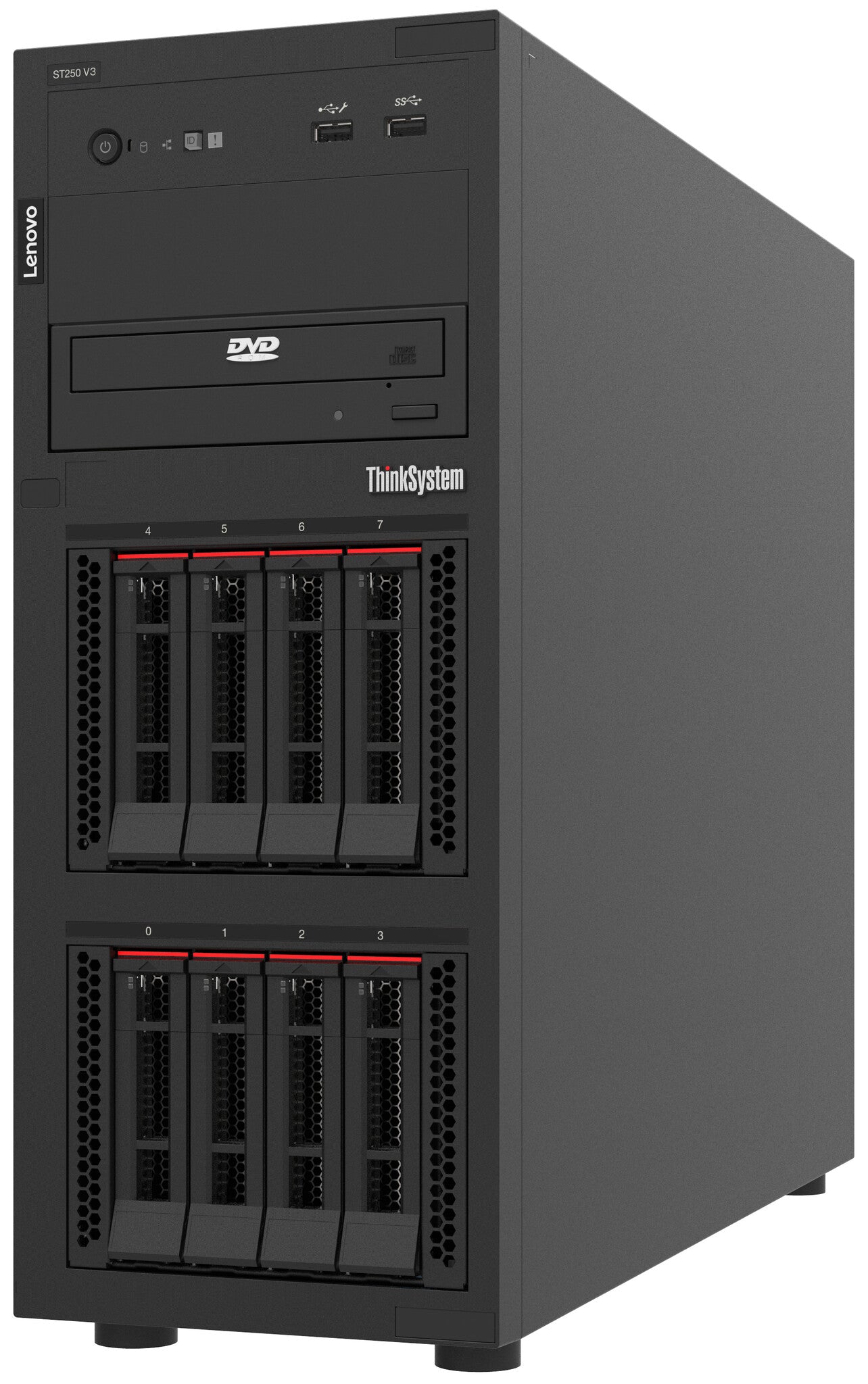 Lenovo ThinkSystem ST250 V3 server 1.92 TB Tower Intel® Xeon® 6353P 2.7 GHz 32 GB DDR5-SDRAM 800 W