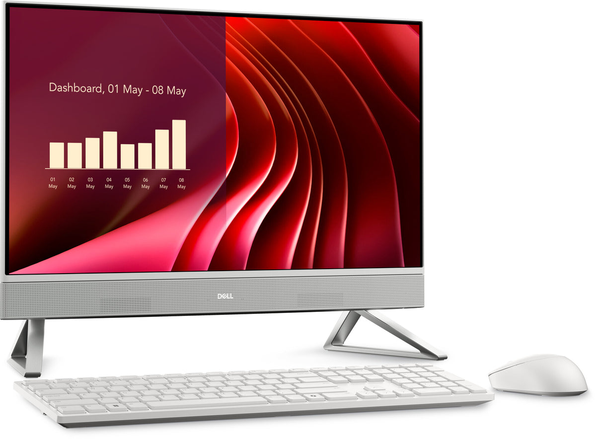 DELL EC24250 Intel® Core™ i5 i5-1334U 60.5 cm (23.8") 1920 x 1080 pixels All-in-One PC 16 GB DDR5-SDRAM 512 GB SSD Windows 11 Home Wi-Fi 6E (802.11ax) White