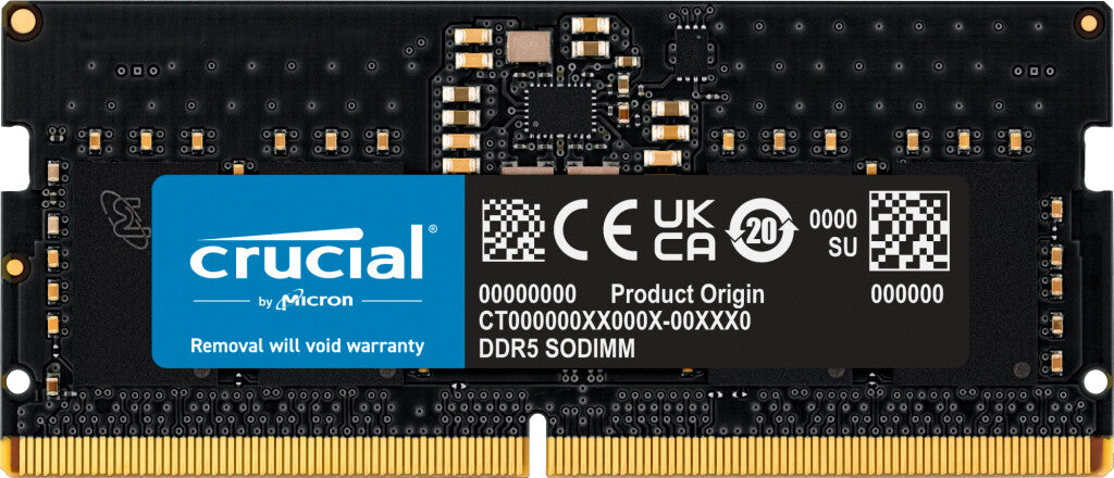 Crucial CT8G56C46S5 memory module 8 GB 1 x 8 GB DDR5 262-pin SO-DIMM ECC