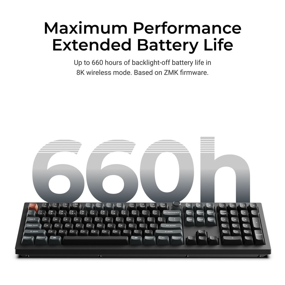 Keychron V6 Ultra 8K keyboard Universal Bluetooth QWERTY Black