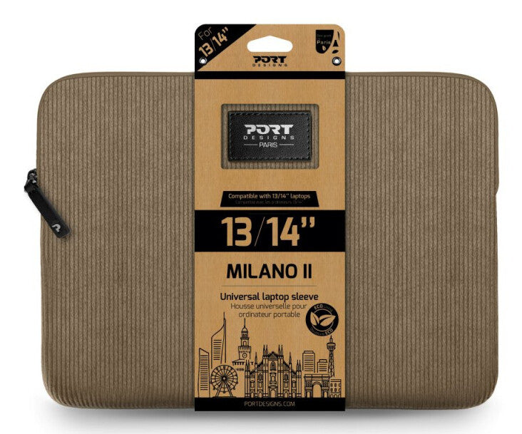 PORT Designs Milano II Eco Sleeve 35.6 cm (14") Sleeve case Brown