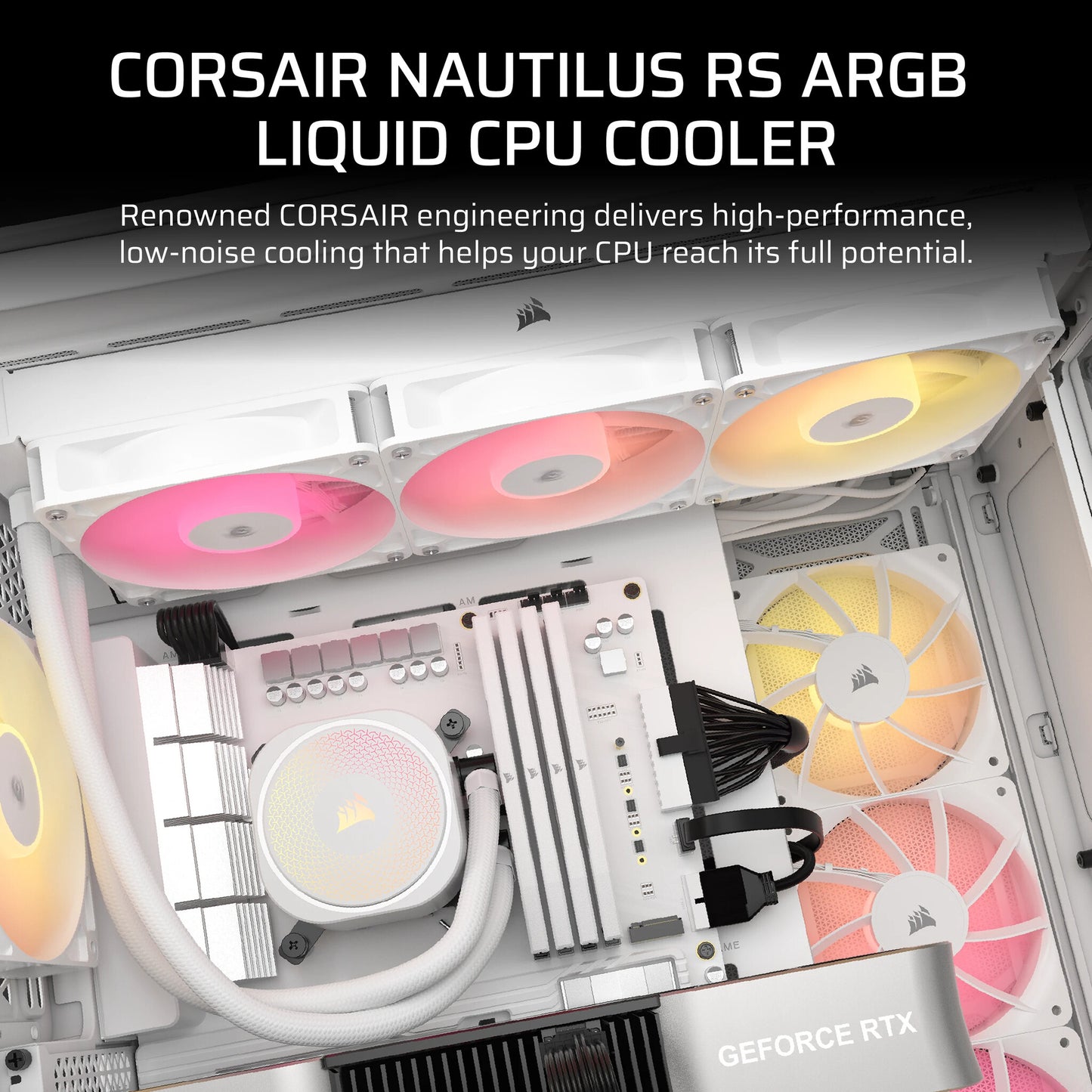 Corsair Nautilus 240 RS ARGB Liquid Processor All-in-one liquid cooler White 1 pc(s)