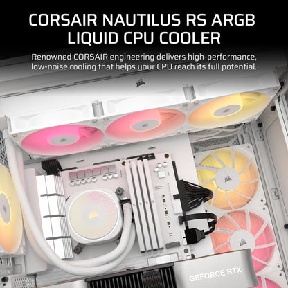 Corsair Nautilus 240 RS ARGB Liquid Processor All-in-one liquid cooler White 1 pc(s)