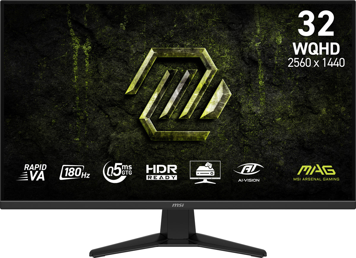 MSI MAG 325QF E18V computer monitor 80 cm (31.5") 2560 x 1440 pixels Wide Quad HD LED Black