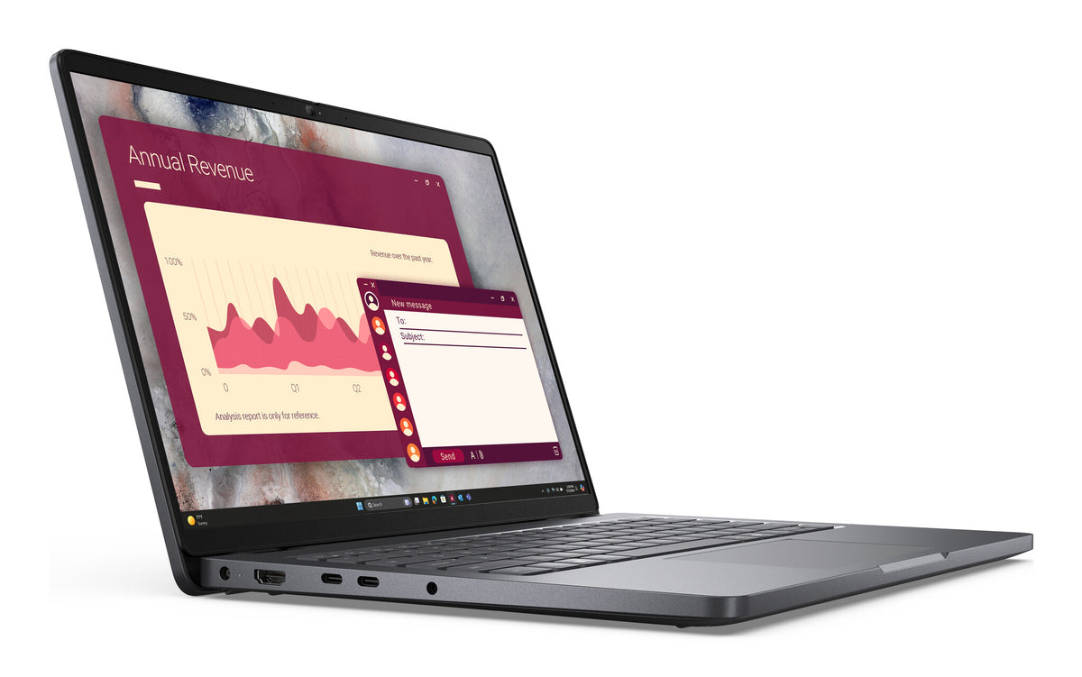 DELL Pro 14 PC14250 Intel Core 5 120U Laptop 35.6 cm (14") Full HD+ 8 GB DDR5-SDRAM 512 GB SSD Wi-Fi 6E (802.11ax) Windows 11 Pro Black