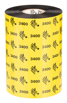 Zebra 3400 Performance Wax-Resin thermal ribbon 450 m Black