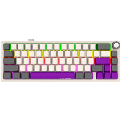 LORGAR KBP70MW, Wireless 65% Mechanical Gaming Keyboard Pro, Beige, EN layout