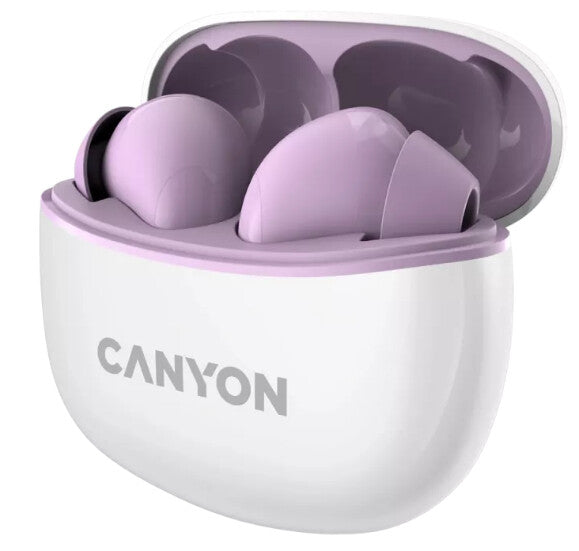 Canyon TWS-5 Headset Wireless In-ear Calls/Music/Sport/Everyday USB Type-C Bluetooth Violet