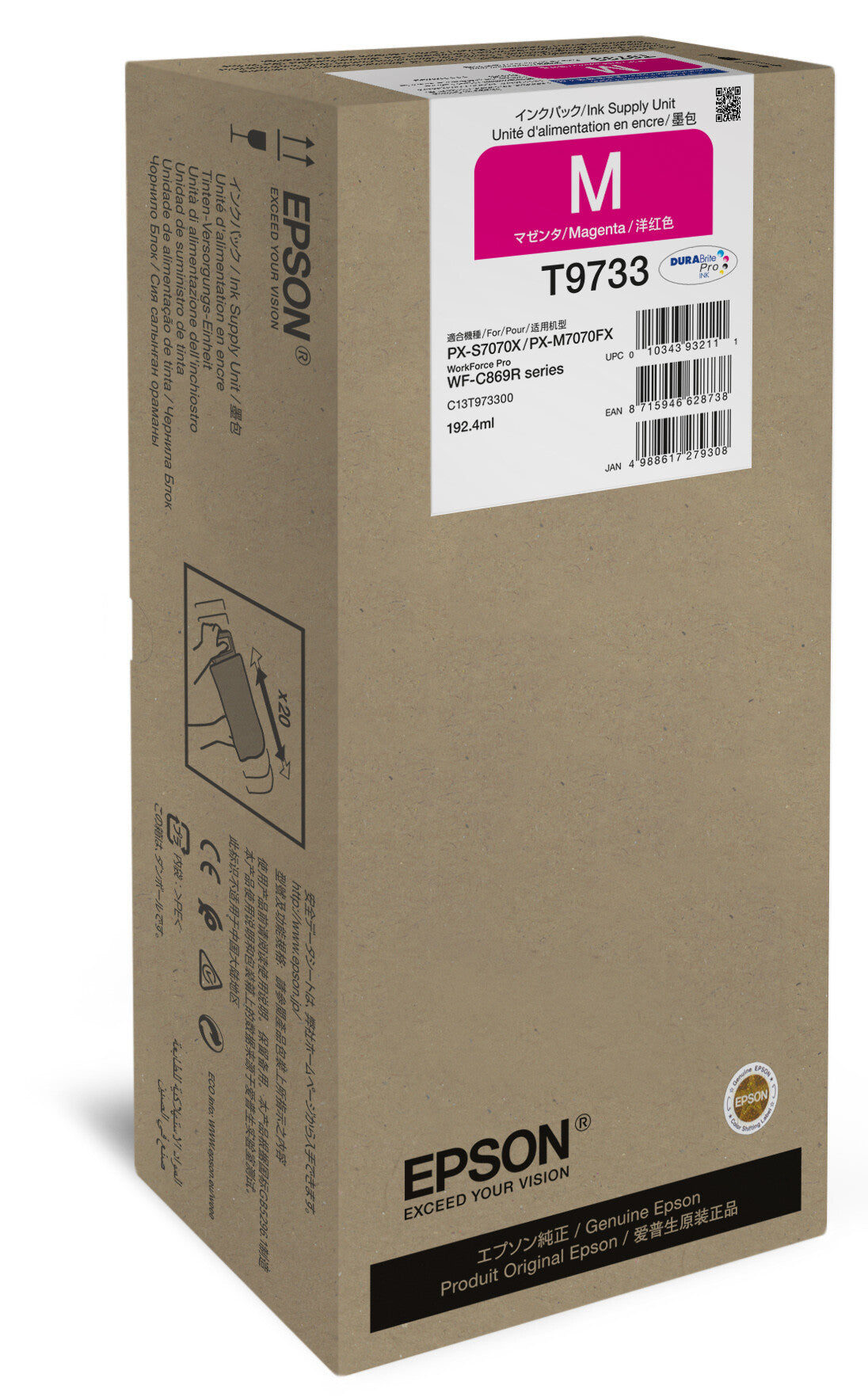 Epson WorkForce Pro WF-C869R Ink Pack XL Magenta