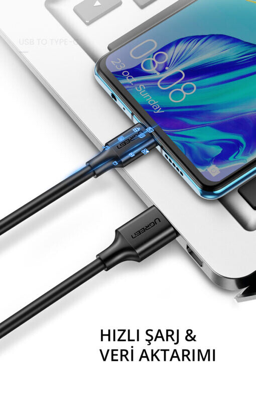Ugreen 20883 USB cable USB 3.2 Gen 1 (3.1 Gen 1) 1.5 m USB A USB C 5 Gbit/s Black