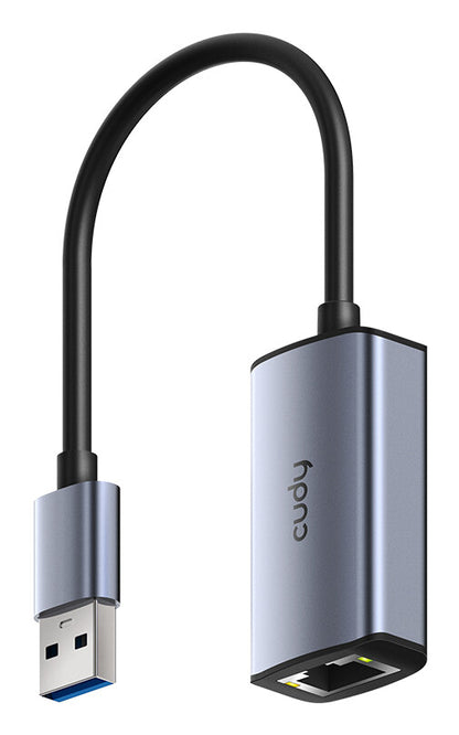 Cudy USB-A to Ethernet Adapter UE10A - Router - 1 Gbps interface cards/adapter RJ-45