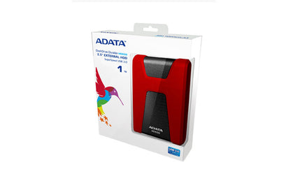 ADATA DashDrive Durable HD650 external hard drive 1 TB 2.5" USB 3.2 Gen 1 (3.1 Gen 1) Red