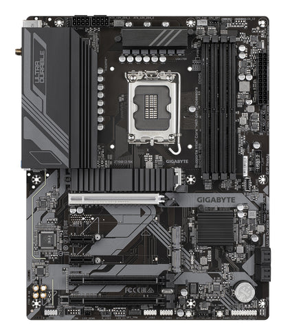 GIGABYTE Z790 D AX Motherboard - Supports Intel Core 14th Gen CPUs, 12+1+1 Phases Digital VRM, up to 7600MHz DDR5 (OC), 3xPCIe 4.0 M.2, Wi-Fi 6E, 2.5GbE LAN, USB 3.2 Gen 2