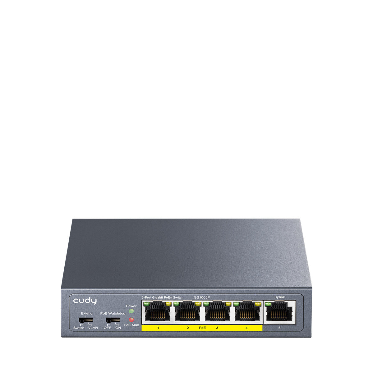 Cudy GS1005P network switch Gigabit Ethernet (10/100/1000) Power over Ethernet (PoE) Grey