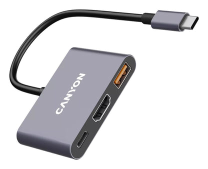 Canyon DS-4 USB Type-C 10000 Mbit/s Grey