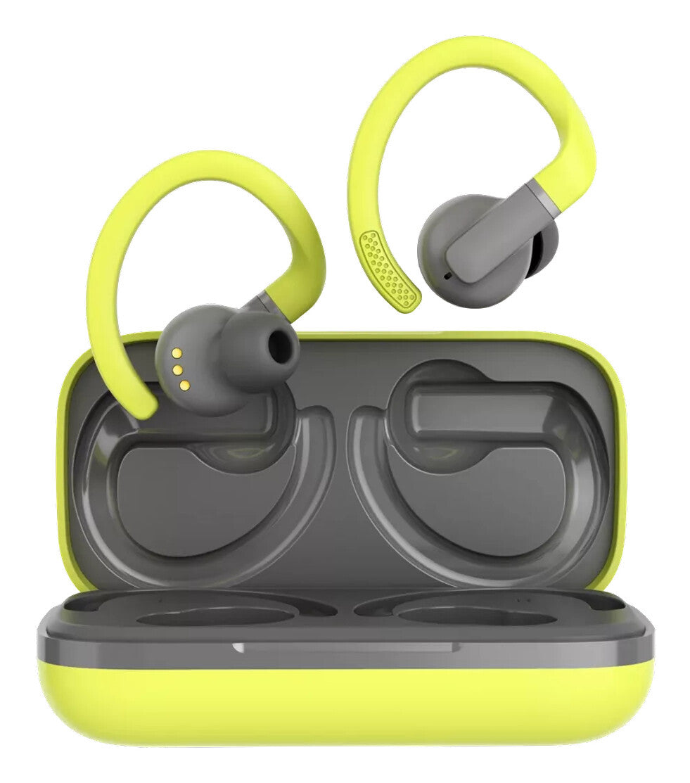 Canyon OnRun 11 Sport Headset True Wireless Stereo (TWS) Ear-hook, In-ear Calls/Music/Sport/Everyday Bluetooth Grey, Yellow