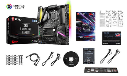 MSI Z370 GAMING PRO CARBON Intel® Z370 LGA 1151 (Socket H4) ATX