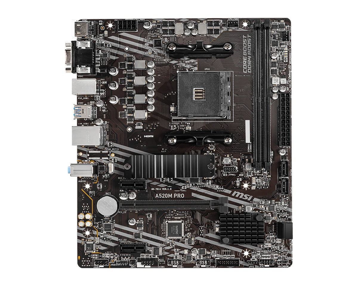 MSI A520M-PRO AMD AM4 MATX Gaming Motherboard