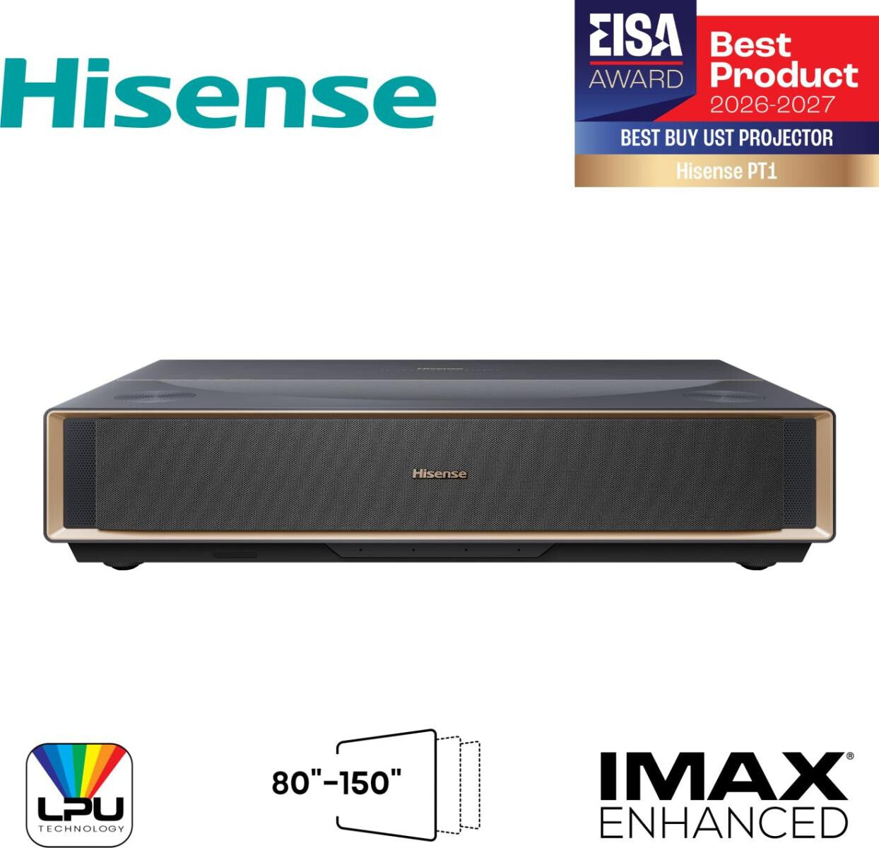 Hisense PT1 Ultra short throw projector UHD 4K (3840x2160) 3D Black
