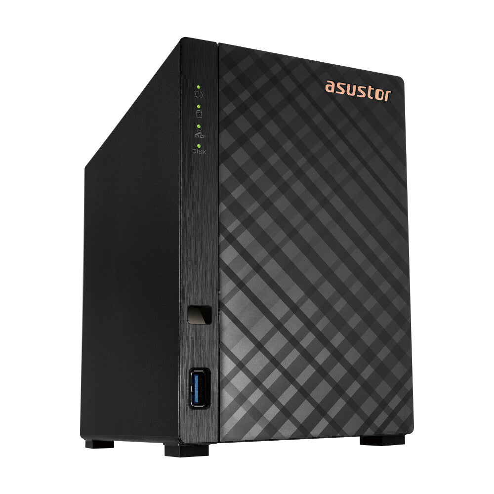 Asustor AS1102T NAS Mini Tower ARM RTD1296 1 GB DDR4 0 TB ADM Black