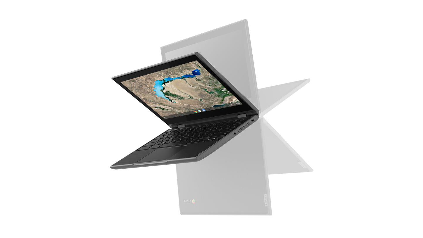 Lenovo 300e Chromebook 2nd Gen Intel® Celeron® N N4120 29.5 cm (11.6") Touchscreen HD 8 GB LPDDR4-SDRAM 64 GB eMMC Wi-Fi 5 (802.11ac) ChromeOS English Black