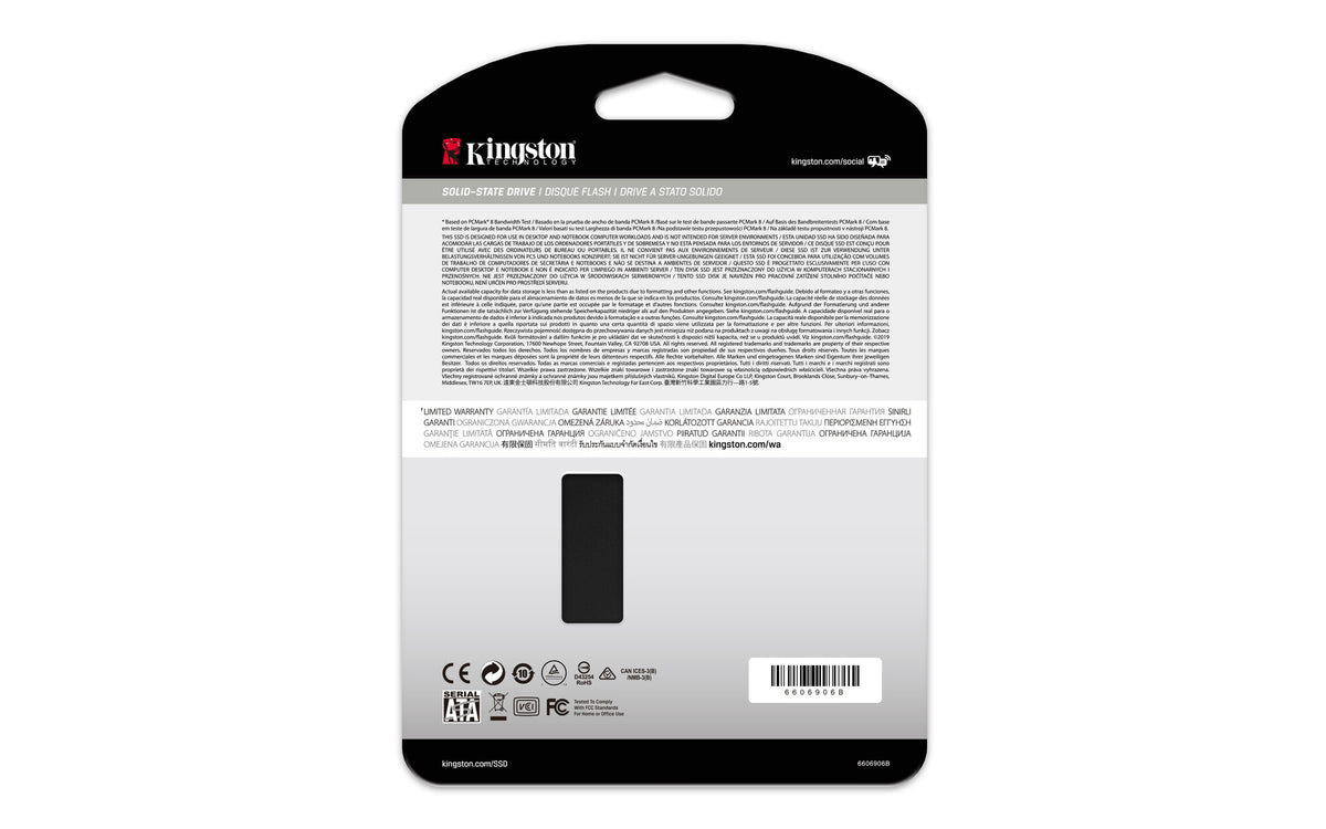 Kingston Technology 256G SSD KC600 SATA3 2.5"