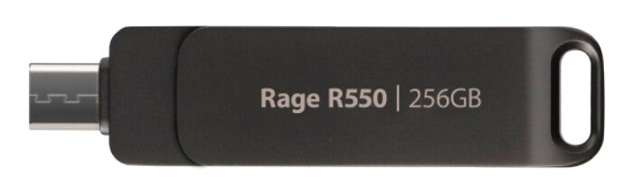 Patriot Memory Rage R550 USB flash drive 256 GB USB Type-A / USB Type-C 3.2 Gen 1 (3.1 Gen 1) Black