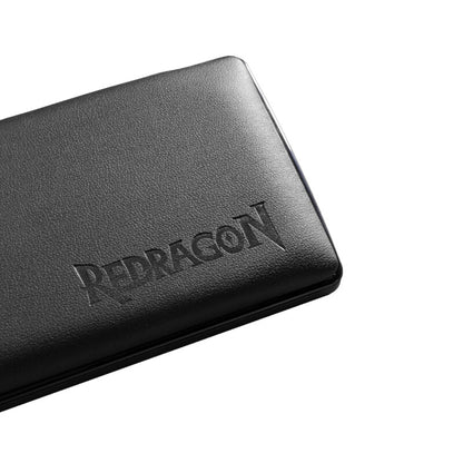 REDRAGON METEOR L wrist rest Leatherette, Memory foam, Plastic, Rubber, Synthetic Black