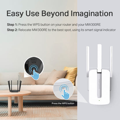 Mercusys 300Mbps Wi-Fi Range Extender