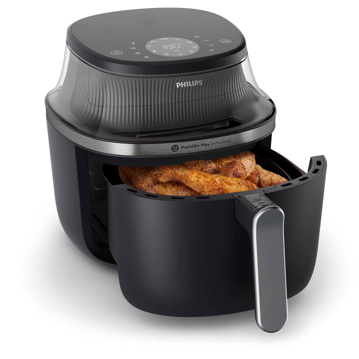 Philips 3000 series NA331/00 fryer Single 6.2 L Stand-alone 1700 W Hot air fryer Black, Silver