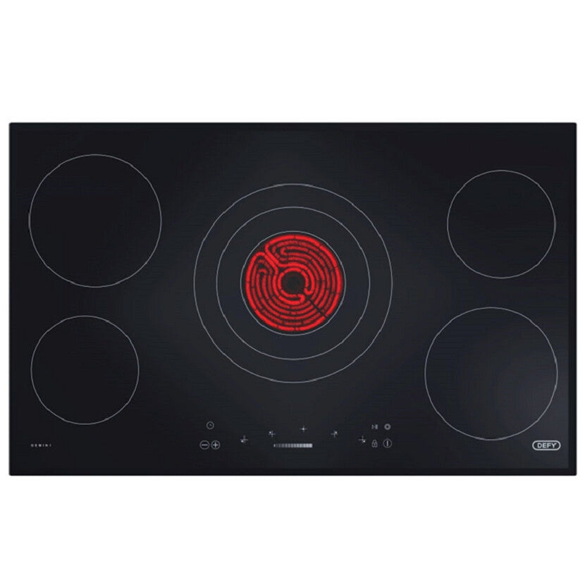 Defy DHD514 hob Black Built-in 82 cm Ceramic hob 5 zone(s)