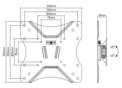 Equip 23"-42" Slim TV Wall Mount Bracket