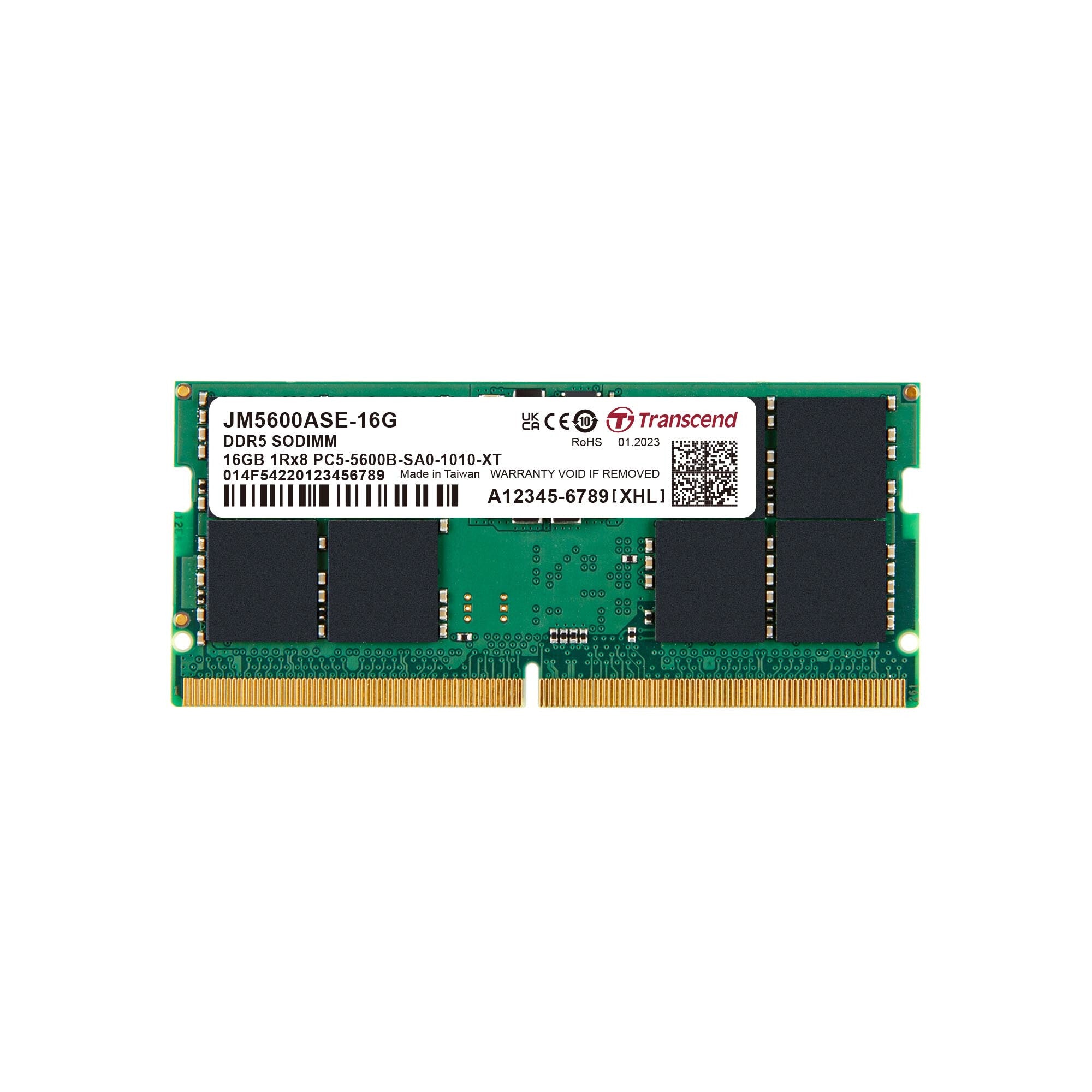 Transcend JetRam JM5600ASE-16G memory module 16 GB 1 x 16 GB DDR5