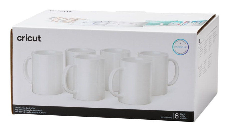 Cricut Blank cup White Universal 6 pc(s)