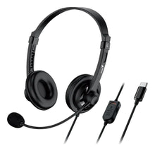 Genius HS-230U Headset Wired Head-band Office/Call center USB Type-C Black