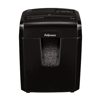 Fellowes Destructora 8Mc paper shredder Micro-cut shredding 22 cm Black