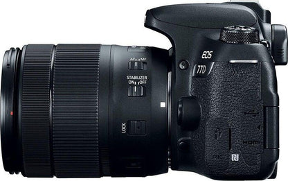 Canon EOS 77D + EF-S 18-135mm 3.5-5.6 IS USM SLR Camera Kit 24.2 MP CMOS 6000 x 4000 pixels Black