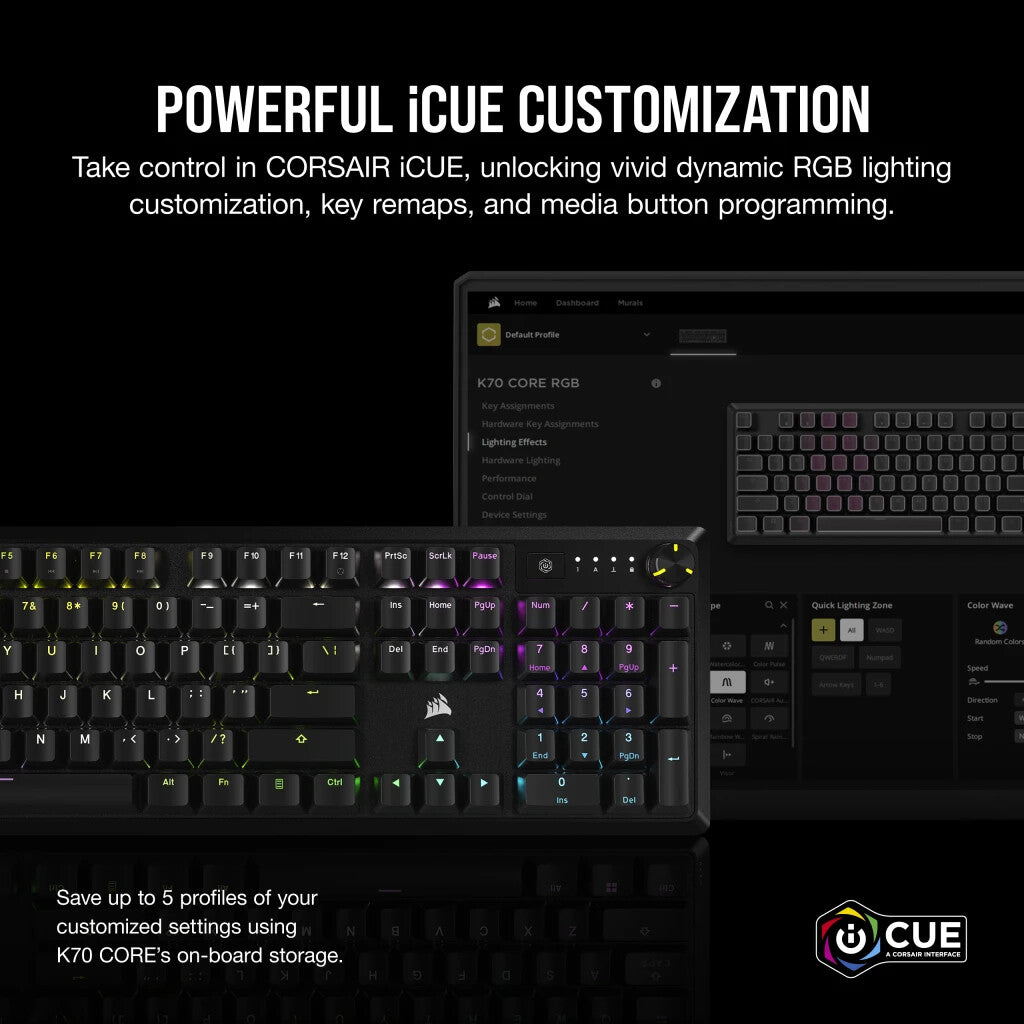 Corsair K70 keyboard Gaming USB Black