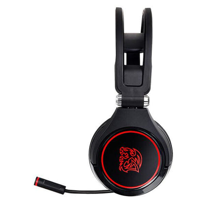 Tt eSPORTS HT-CRA-ANECBK-14 headphones/headset Wired Head-band Gaming Black, Red