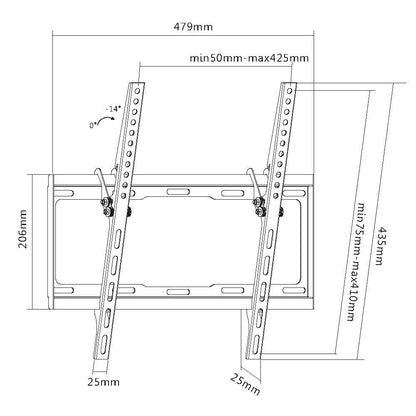 Equip 32"-55" Tilt TV Wall Mount Bracket