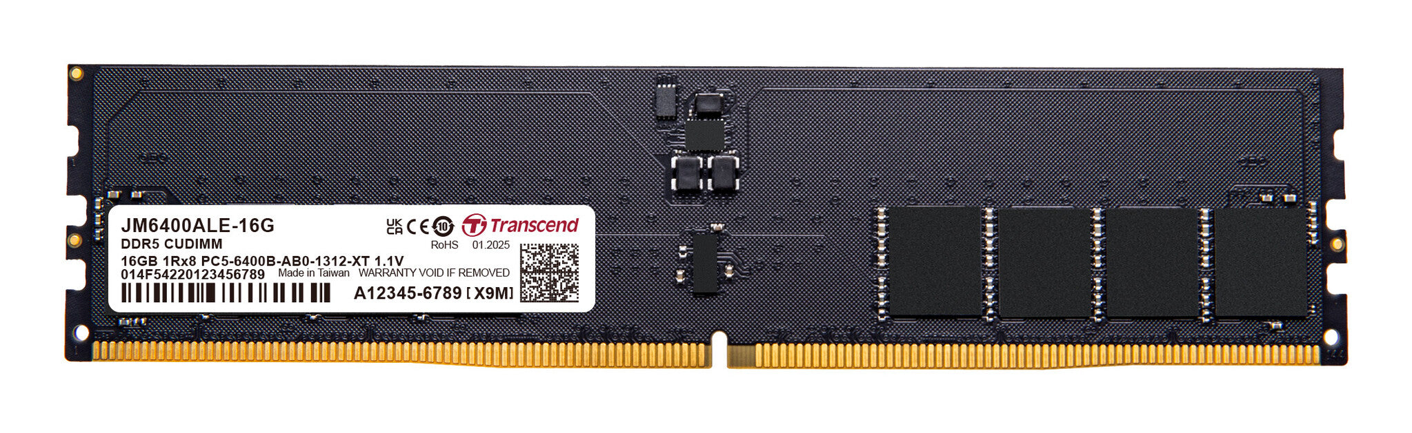Transcend JetRam JM6400ALE-16G memory module 16 GB 1 x 16 GB DDR5