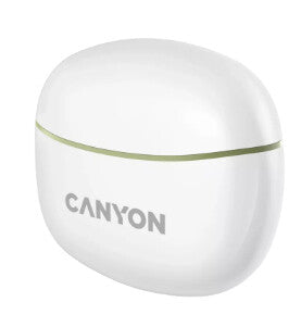 Canyon CNS-TWS5GR headphones/headset Wireless In-ear Calls/Music/Sport/Everyday USB Type-C Bluetooth Green, White